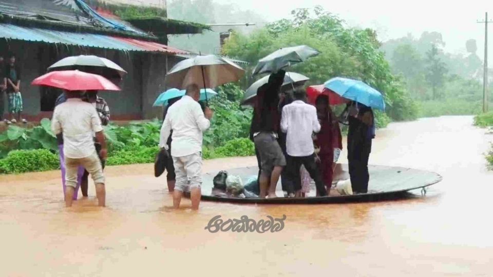 Heavy Rain: Family Uses Coracle to Take Bride Home!
