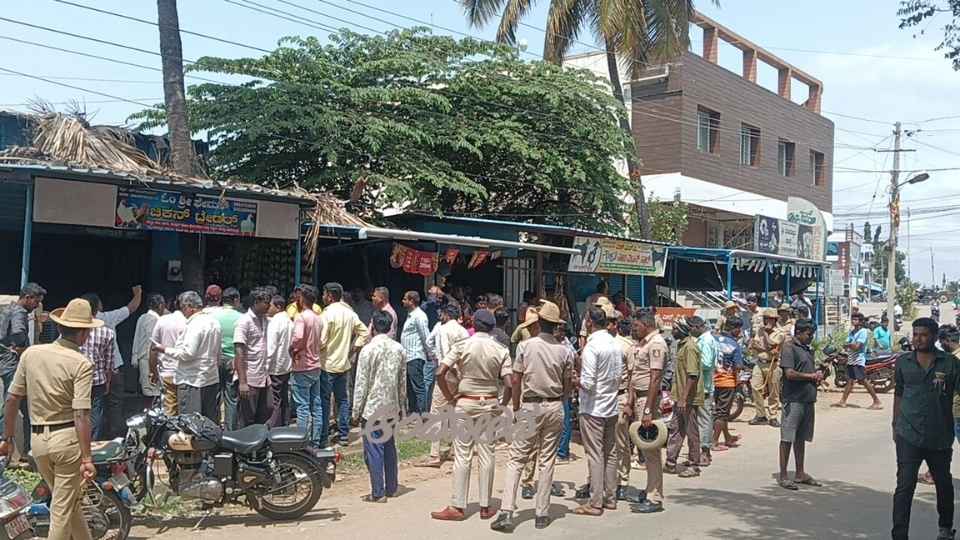Clearance of encroached areas of shops and stores