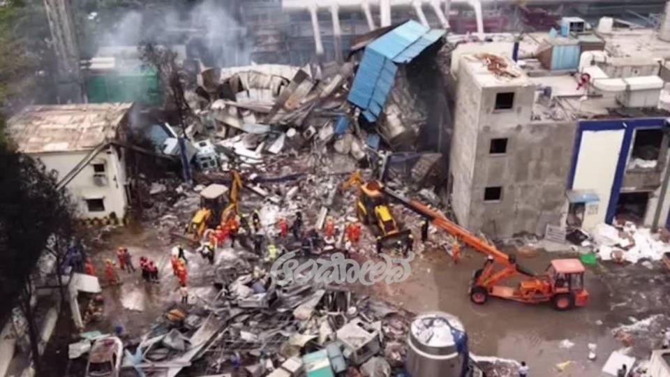 Factory explosion in Telangana