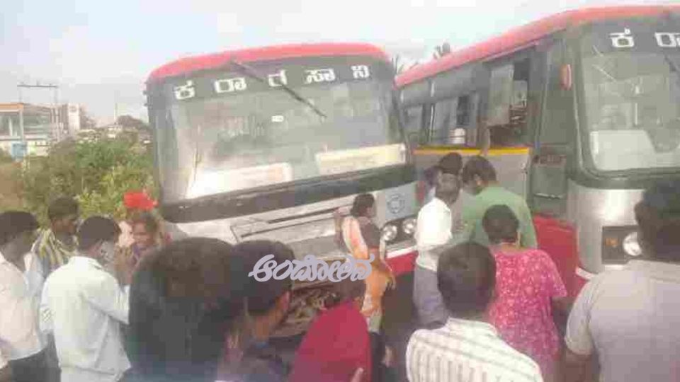 KSRTC bus-bike collision