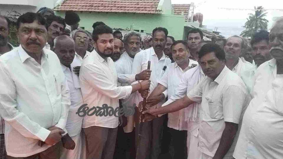 MLA Darshan Dhruvanarayan launches road development work
